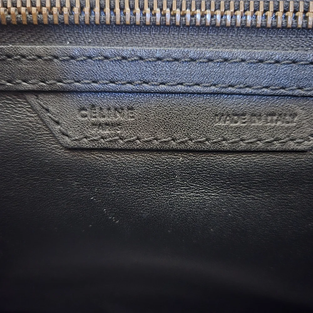 Celine Smooth Calfskin Mini Luggage Black - Picture 8 of 12
